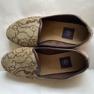 Res Ipsa handwoven Kilim wool rug loafers one of a kind versatile classic brown